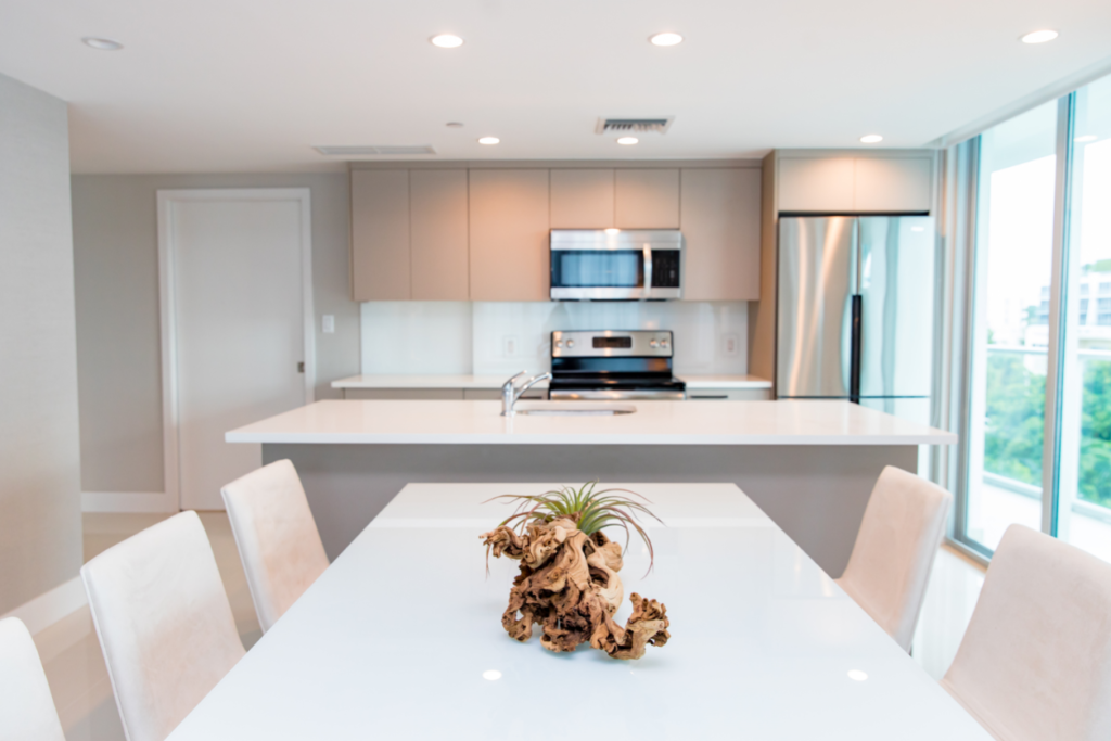 Detailed view of the finished apartment