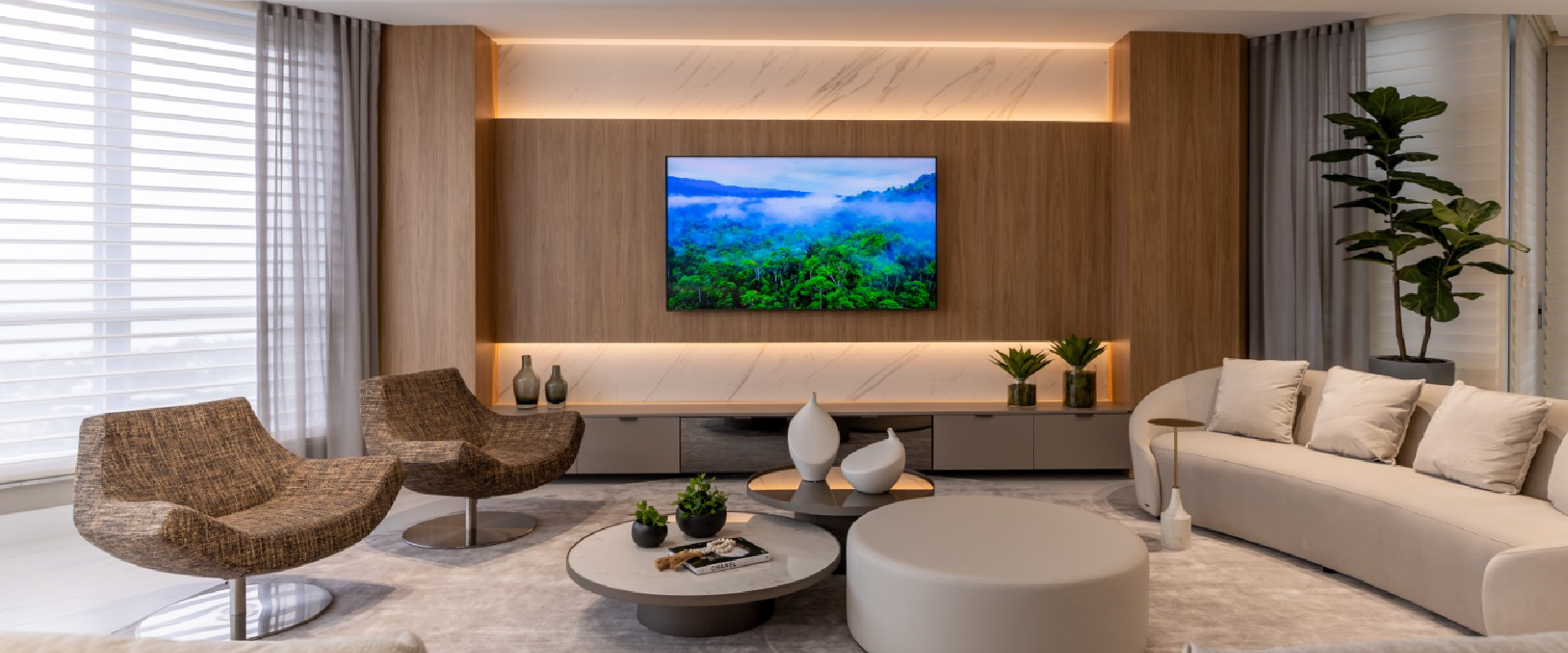 Detailed luxury interior highlighting materials and craftsmanship